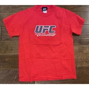 Y2K UFC Ultimate Fighting Championship Mens Red Shirt Size Medium